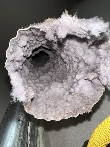 Before Dryer Vent Cleaning Services