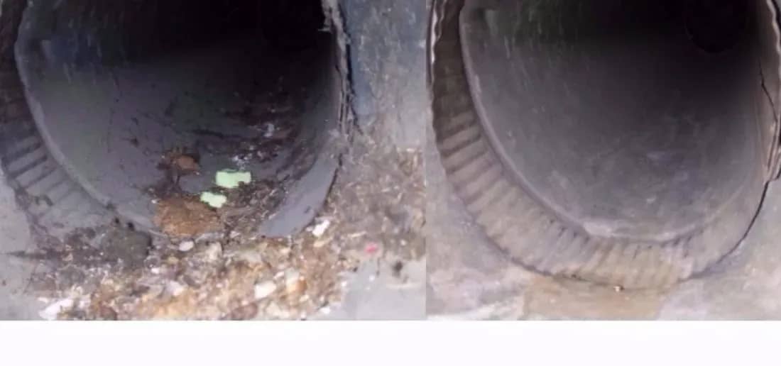 Before and After Dryer Appliance Cleaning Services