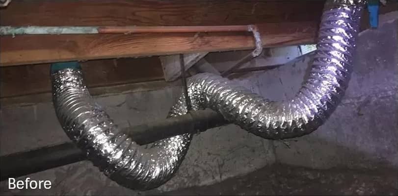Before Dryer Vent Installation