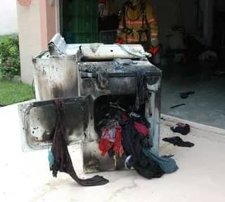 Dryer Fire Incident